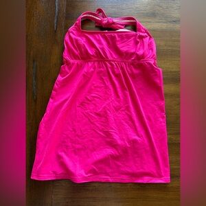 Lands' End Bright Pink Halter Swim Tankini- Size 4P
